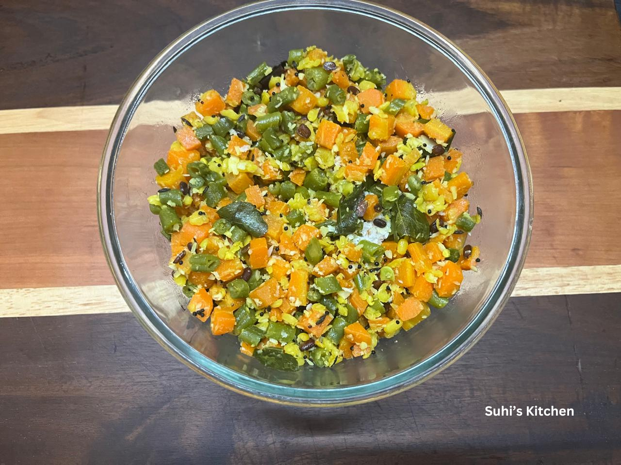 CARROT BEANS PORIYAL